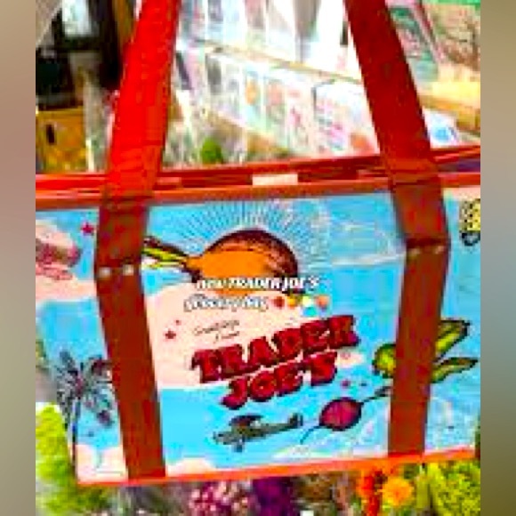 NWT rare Trader Joes collapsable tote bag grocery store shopping - Picture 5 of 5